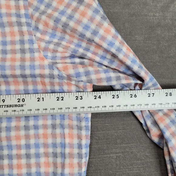 Robert Graham Mens Plaid Button Up Shirt Long Sleeve Flip Cuff Size XL - Picture 2 of 10